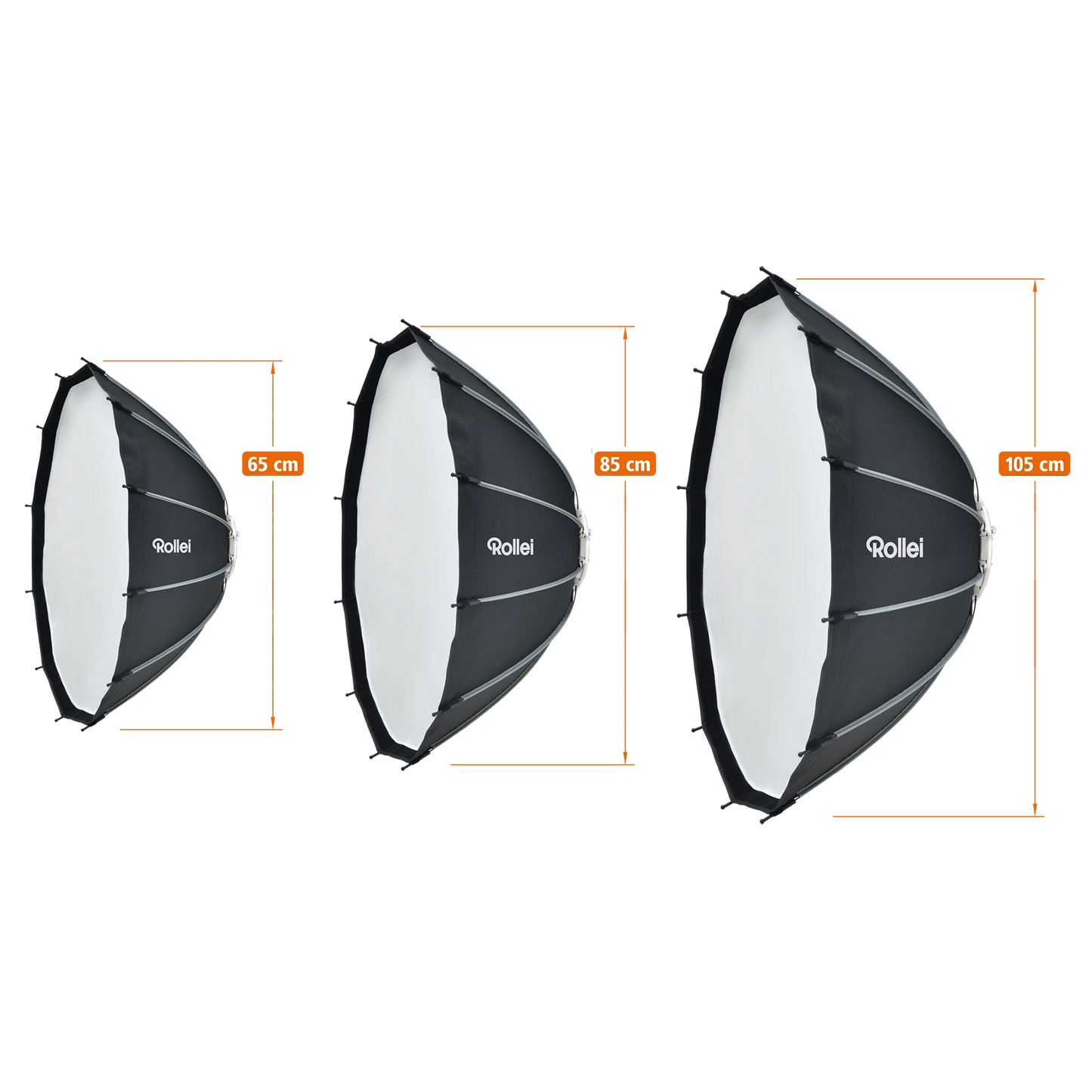 Beauty-Dish I mit Klick-Mechanismus I versch. Größen